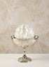 8in Wide La Boheme Vintage Silver Glass Urn Decor Jamali Garden