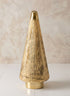14.75in Tall Gold Arrow Stripe Christmas Tree Decor Jamali Garden