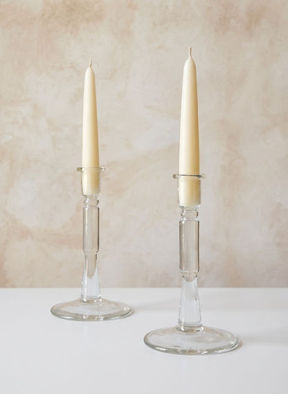 Lumier Glass Taper Holder Decor Jamali Garden