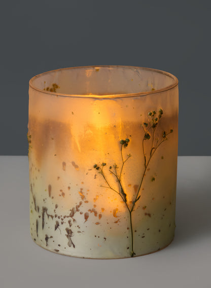 4 1/2 X 5in Cylinder with Flower