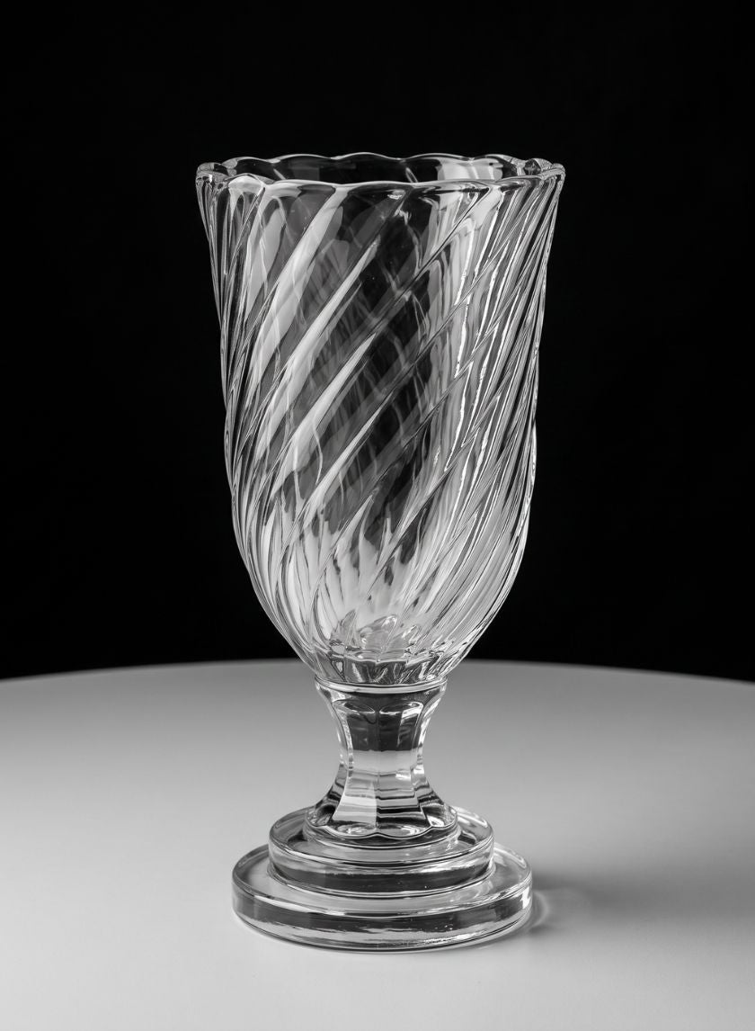 9.75in Tall Shirley Swirl Urn Glass Vase Decor Jamali Garden