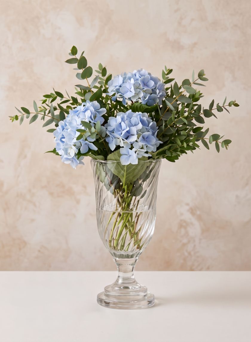 9.75in Tall Shirley Swirl Urn Glass Vase Decor Jamali Garden