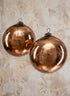 6in Round Antique Bronze Glass Ball Ornament, Set of 2 Decor Jamali Garden