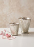 Antique Silver Glass Julep Cup Decor Jamali Garden
