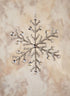 8.75in Wide Metal Bead Snowflake Ornament, Set of 4 Decor Jamali Garden