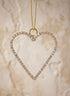 2.25in Long Gold Rhinestone Heart, Set of 6 Decor Jamali Garden