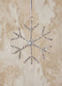 3in Wide Silver Rhinestone Snowflake, Set of 6 Decor Jamali Garden