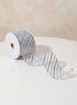 30ft Roll Ribbon-White/Silver Decor Jamali Garden