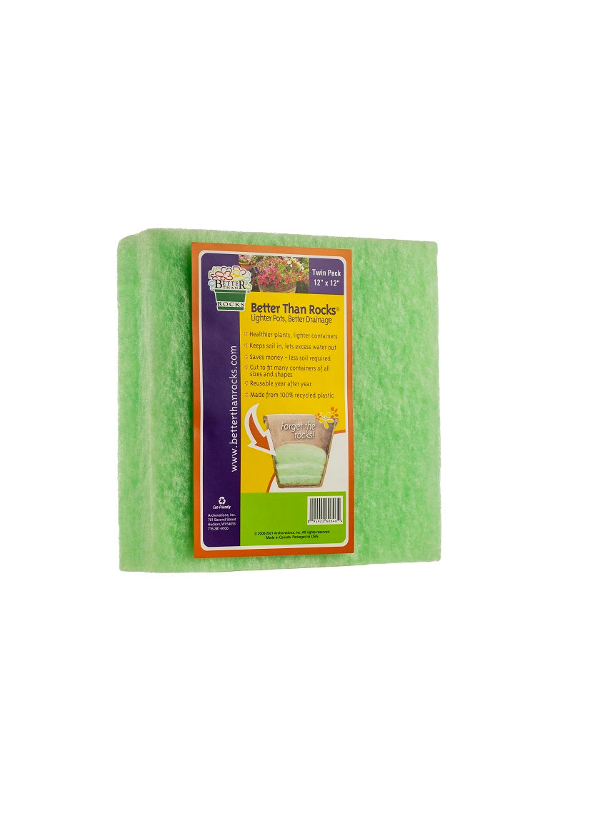12 x 12 plastic planter Archovations BTR-12X12-TP 12 x12 Better Than Rocks Twin Pack
