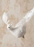 12in Long Fancy White Peacock Ornament, Case of 6 Decor Jamali Garden