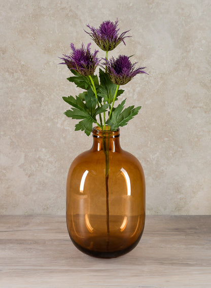 Mesquite Amber Bottle Vase Decor Jamali Garden