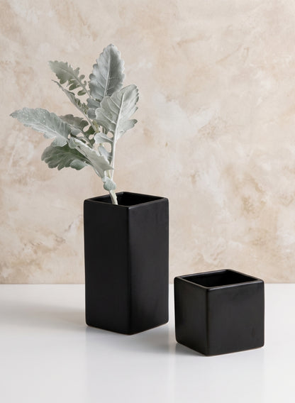 Square Matte Black Ceramic