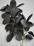27in Long Black Rubber Fig Leaf Spray, Case of 12 Decor Jamali Garden