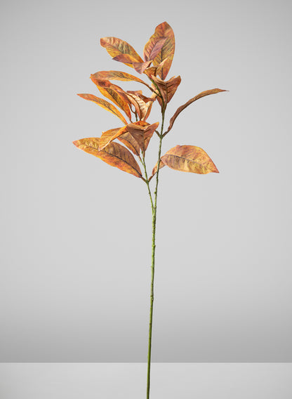 27in Long Fall Magnolia Leaf Pick, Case of 12 Decor Jamali Garden