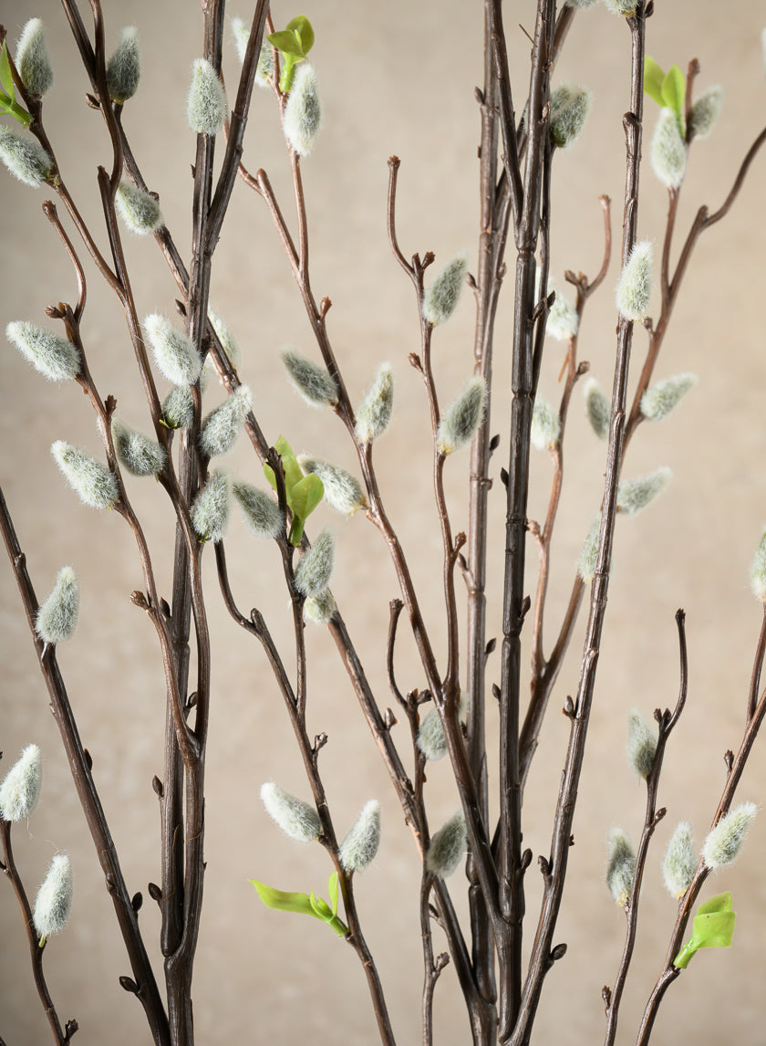 52in Long Pussy Willow Branch, Case of 12 Decor Jamali Garden