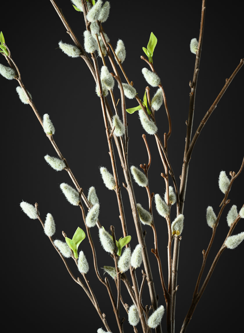 52in Long Pussy Willow Branch, Case of 12 Decor Jamali Garden