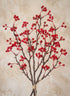 24in Long Red Winterberry Bunch, Case of 12 Decor Jamali Garden