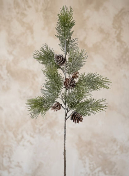 31in Long Frosted Pine Spray with Pinecones, Case of 6 Decor Jamali Garden