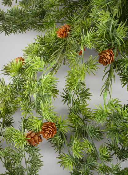 40in Long Draping Juniper Spray Bunch, Case of 6 Decor Jamali Garden