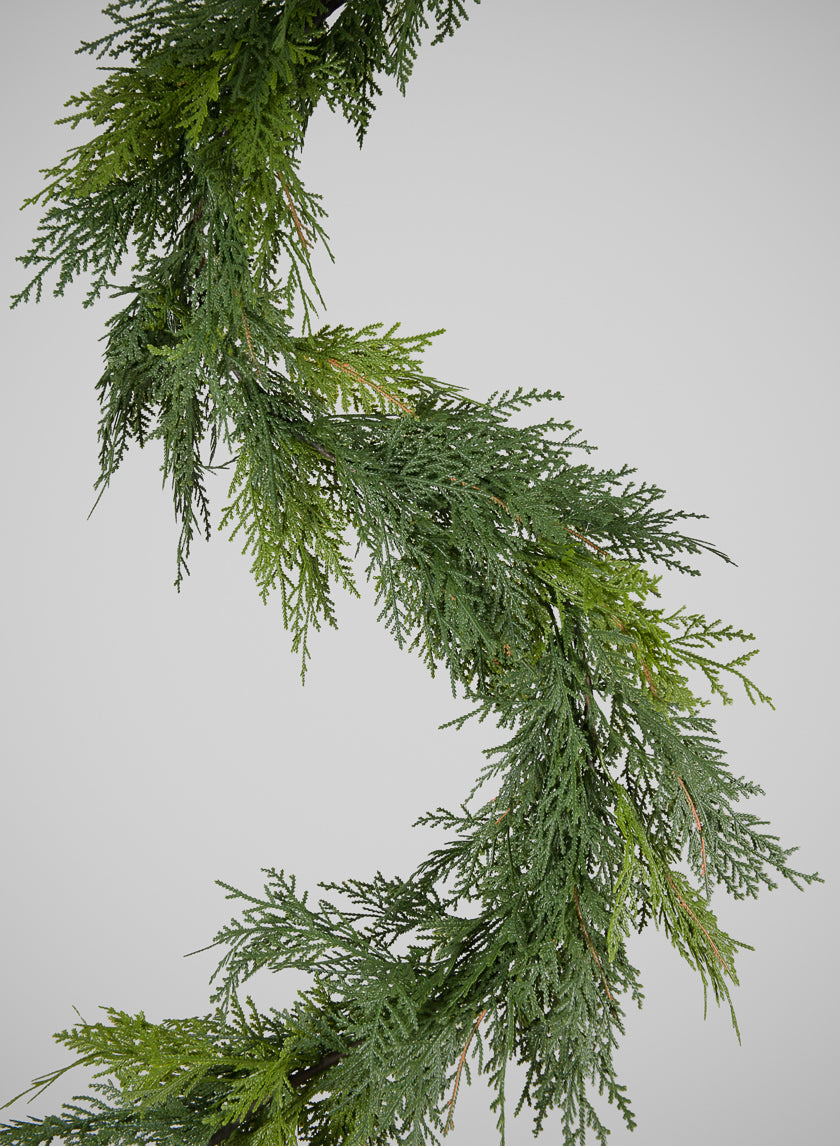6ft Long Real Touch Cedar Garland, Case of 3 Decor Jamali Garden