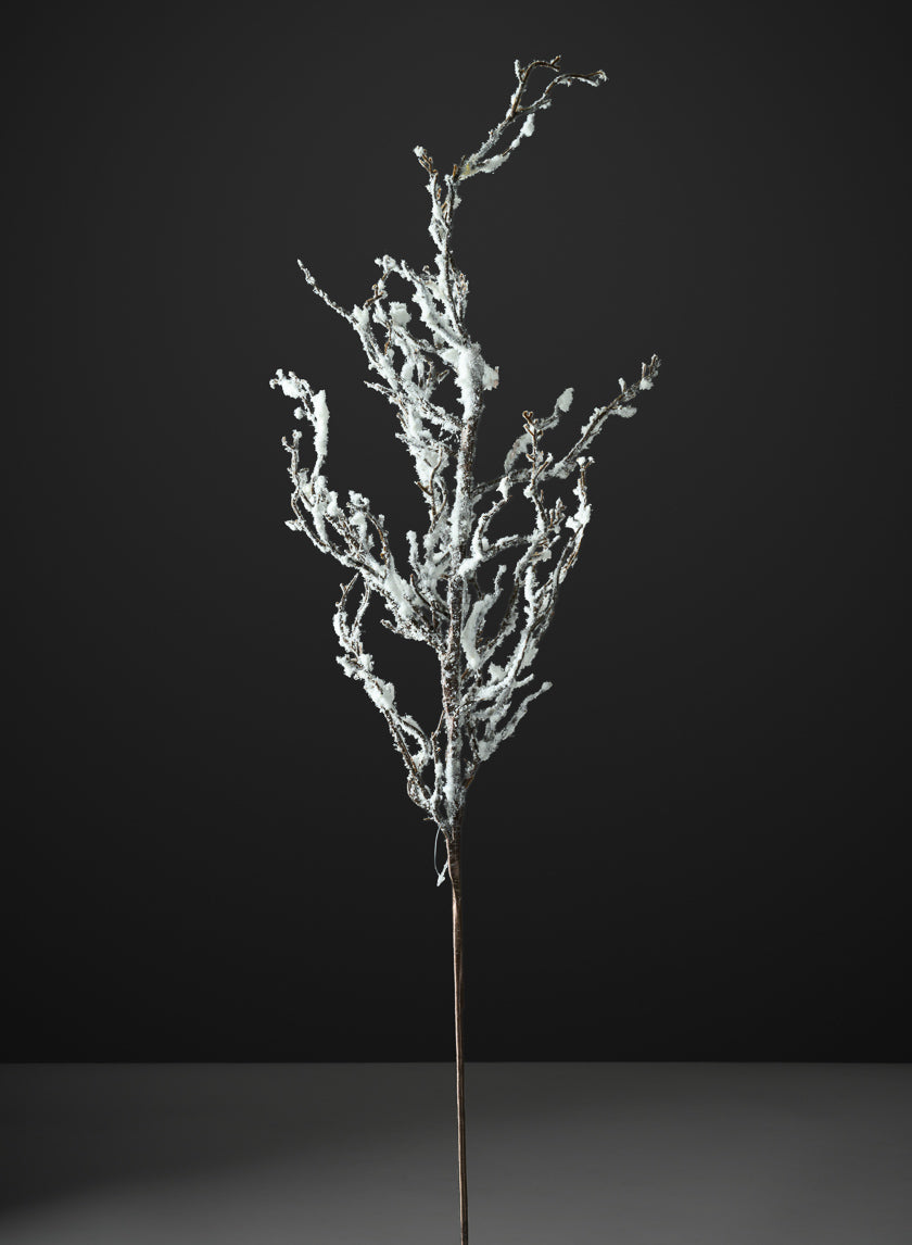 31in Long Winter Twig Branch with Snow, Case of 12 Decor Jamali Garden