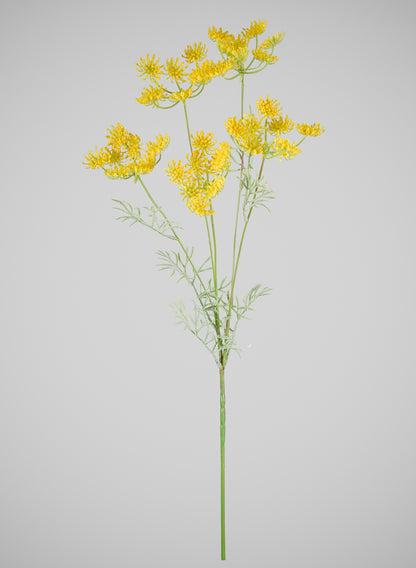 31in Long Yellow Fennel Flower Stem, Case of 12 Decor Jamali Garden