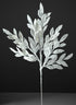 29in Long Snow Flocked Bay Leaf Spray, Case of 12 Decor Jamali Garden