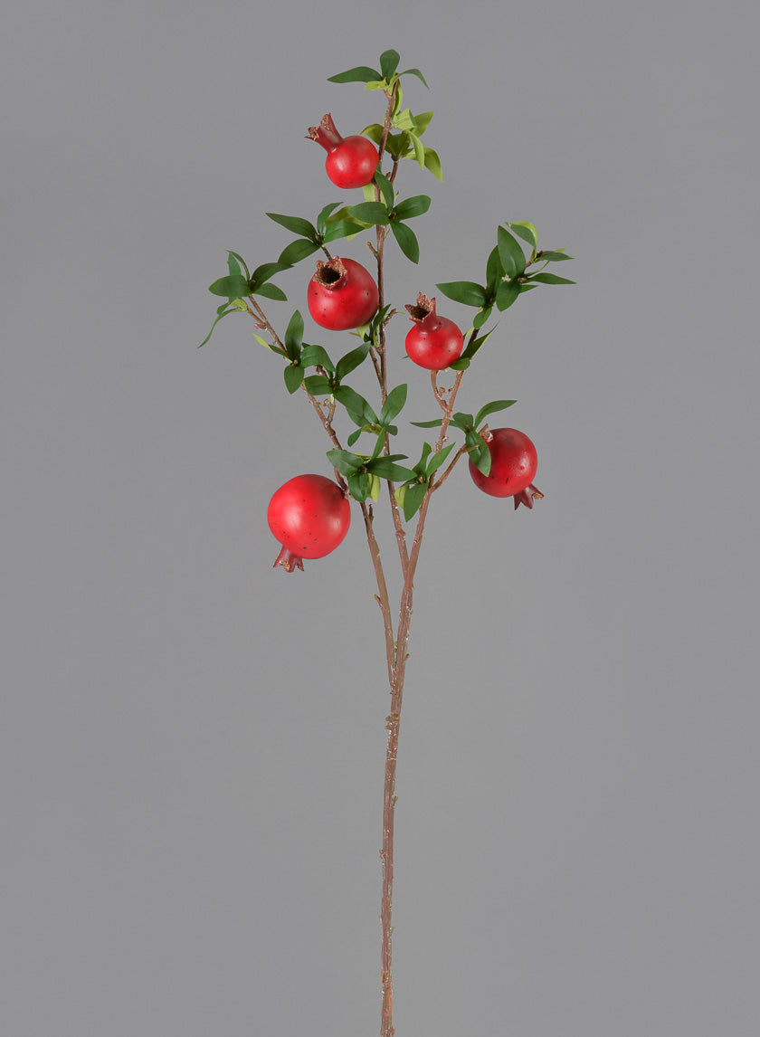 34in Tall Red Pomegranate Branch, Case of 12 Decor Jamali Garden