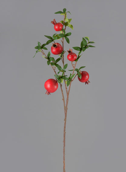 34in Tall Red Pomegranate Branch, Case of 12 Decor Jamali Garden