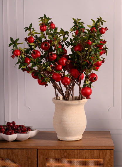 34in Tall Red Pomegranate Branch, Case of 12 Decor Jamali Garden