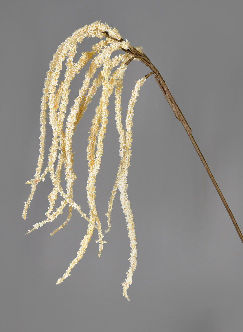 42in White Amaranthus Stem, Case of 12 Decor Jamali Garden