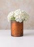5in Tall Antique Brown Glass Cylinder Decor Jamali Garden