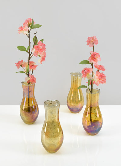 Juliette Amber Vintage Glass Bud Vase