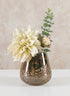 5in Tall Copitas Artisan Speckled Amber Luster Glass Holder Decor Jamali Garden