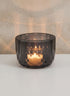 4in Wide Spray Grey Glass Crystal Bowl Decor Jamali Garden