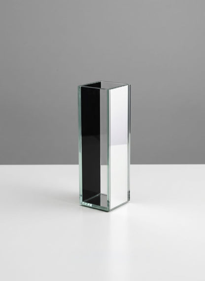Clear and Mirror Glitz Vase