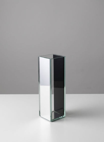 Clear and Mirror Glitz Vase