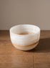 6in Wide Khyber White Onyx Decorative Bowl Decor Jamali Garden