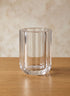 4in Tall Octagon Crystal Glass Vase Decor Jamali Garden