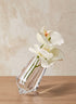 4in Tall Leaning Crystal Glass Bud Vase Decor Jamali Garden