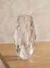 9.5in Tall Diamond Cut Crystal Glass Vase Decor Jamali Garden