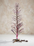 6ft Tall Snowy Branch Christmas Tree With Warm White L.E.D. Light Tips Decor Jamali Garden
