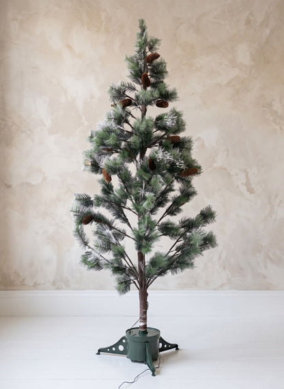 6ft Tall Fiber Optic Pine Needle Christmas Tree Decor Jamali Garden