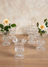 4in Tall Mimosa Glass Urn, Mini, Set of 6 Decor Jamali Garden