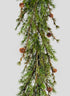 5ft Cypress Garland with Pine Cones Decor Jamali Garden