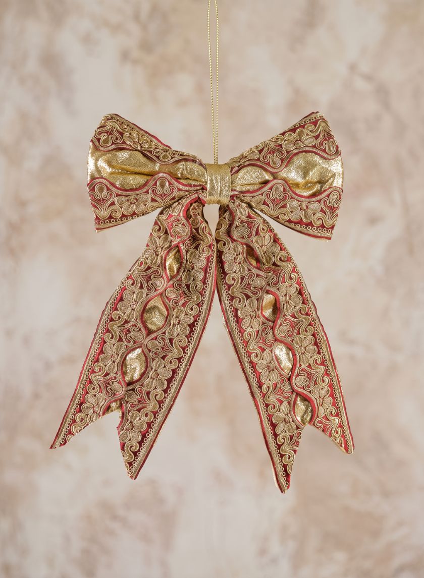 13in Long Tall Ornate British Bow Decor Jamali Garden