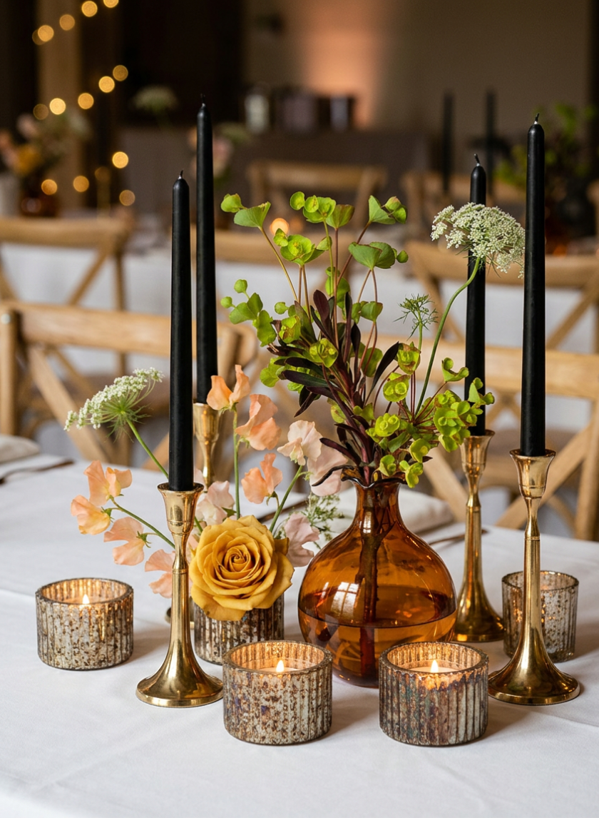 5in Tall Amber Iris Ball Glass Vase, Set of 2 Decor Jamali Garden