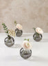 4in Wide Veroce Smoke Ball Glass Vase, Mini, Set of 4 Decor Jamali Garden
