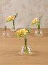 5in Tall Archimedes Smoke Tip Ball Glass Vase, Mini, Set of 4 Decor Jamali Garden