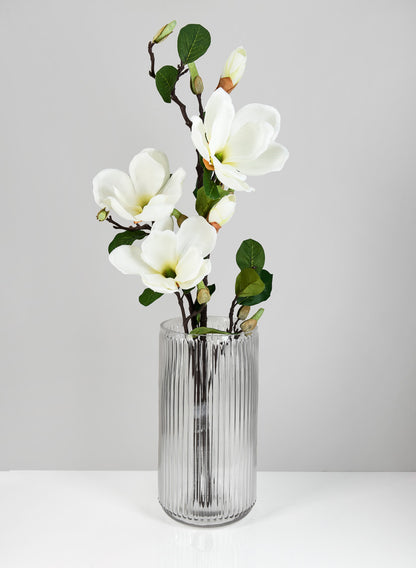 28in Long White Artificial Magnolia Spray, Case of 12 Decor Jamali Garden